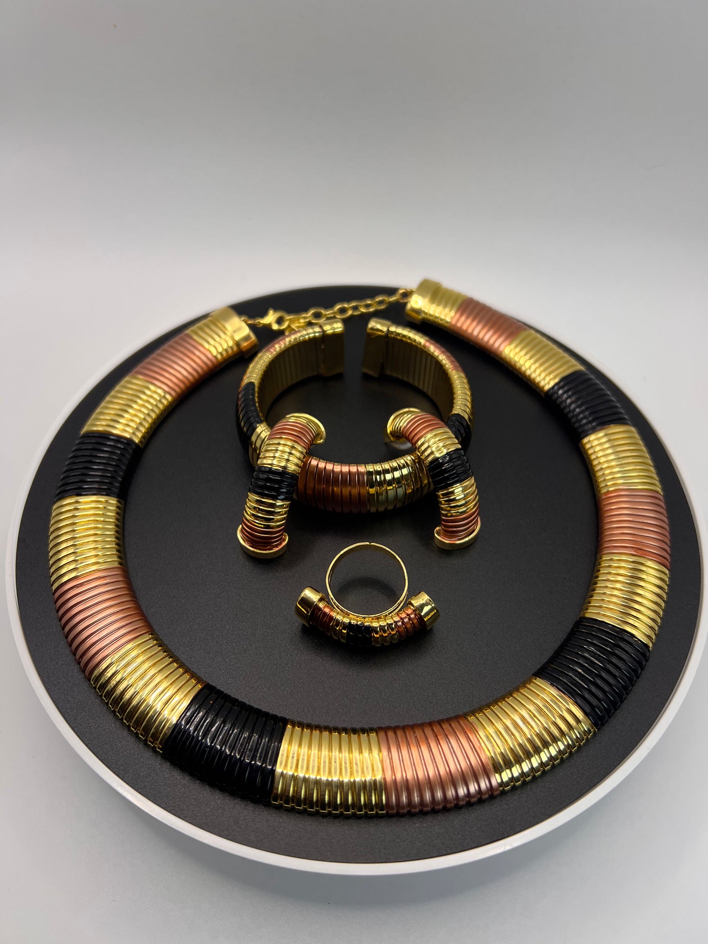 Black, Gold and Bronze Set