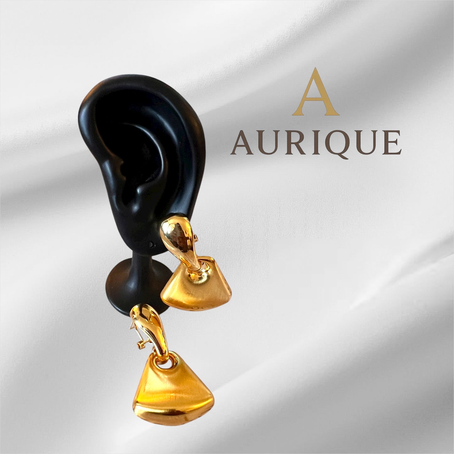 Gold Rhombus Earring