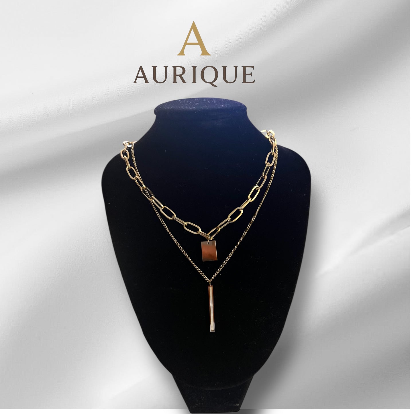 Two Layers Steel Necklace