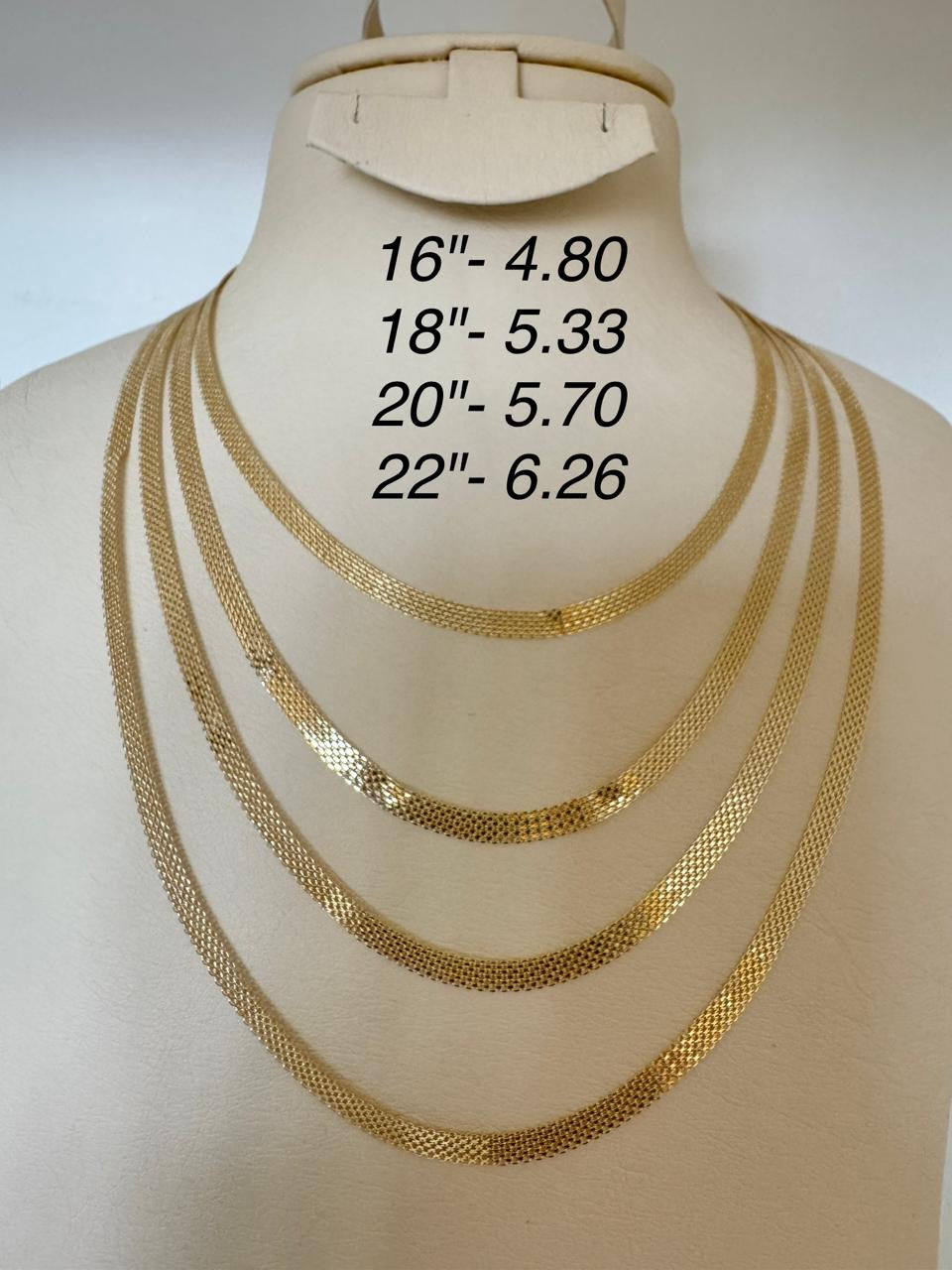 18KT Real Carpet Gold Necklace