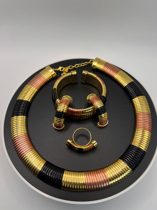 Black, Gold and Bronze Set