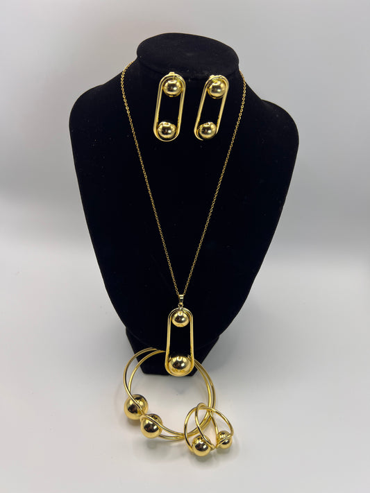 Two Balls Gold Set