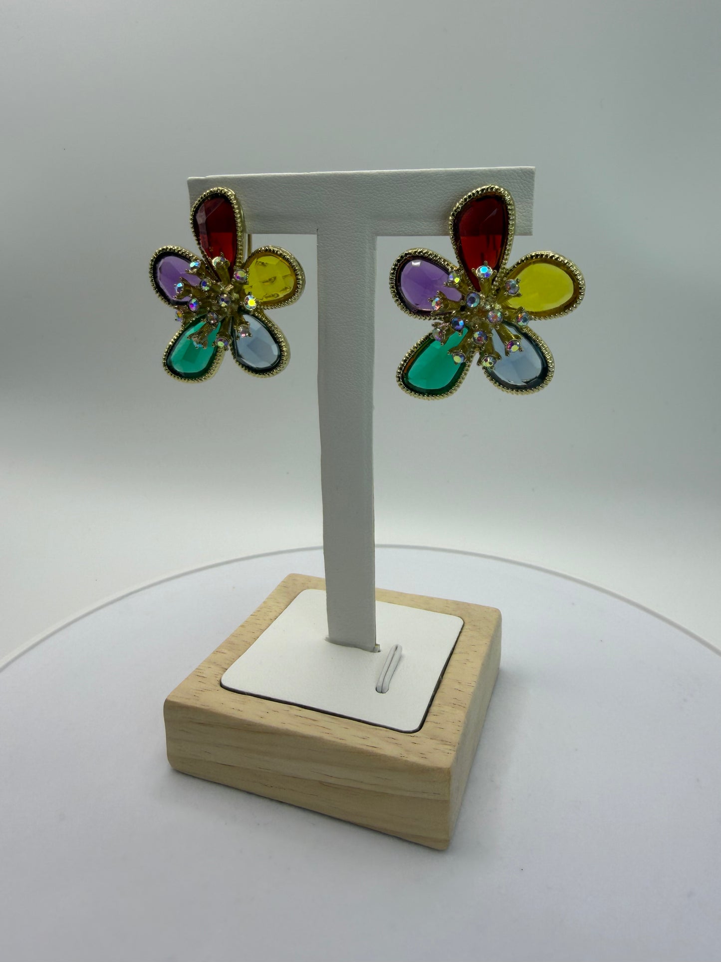 Multicolor Fan Earring