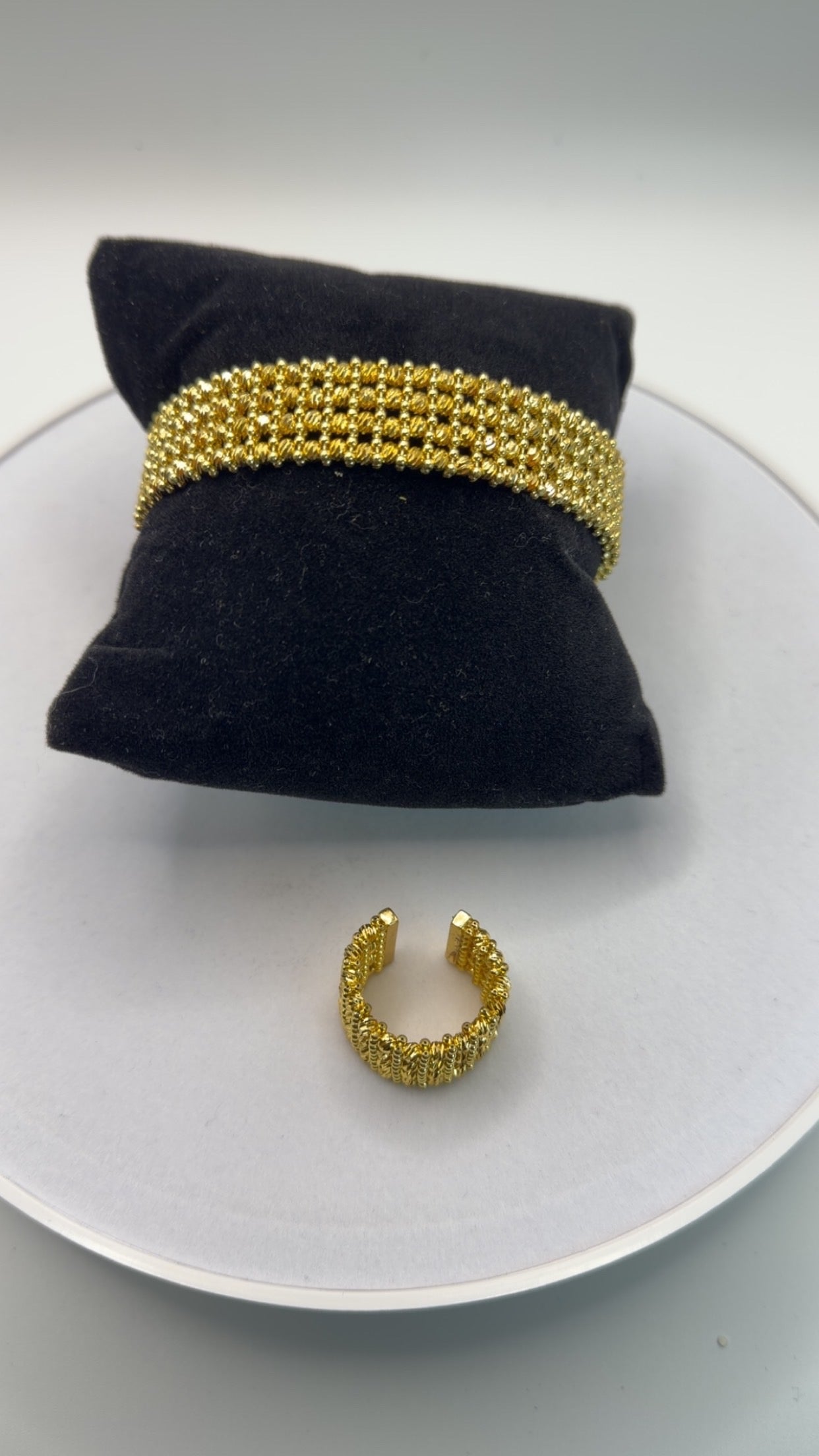 Net Bracelet with Ring