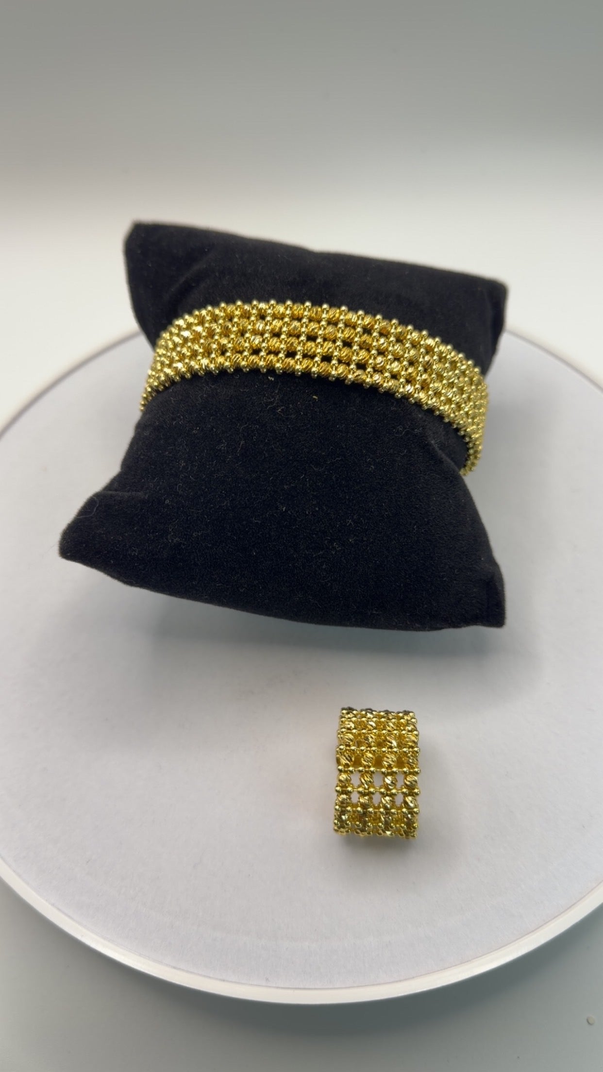 Net Bracelet with Ring