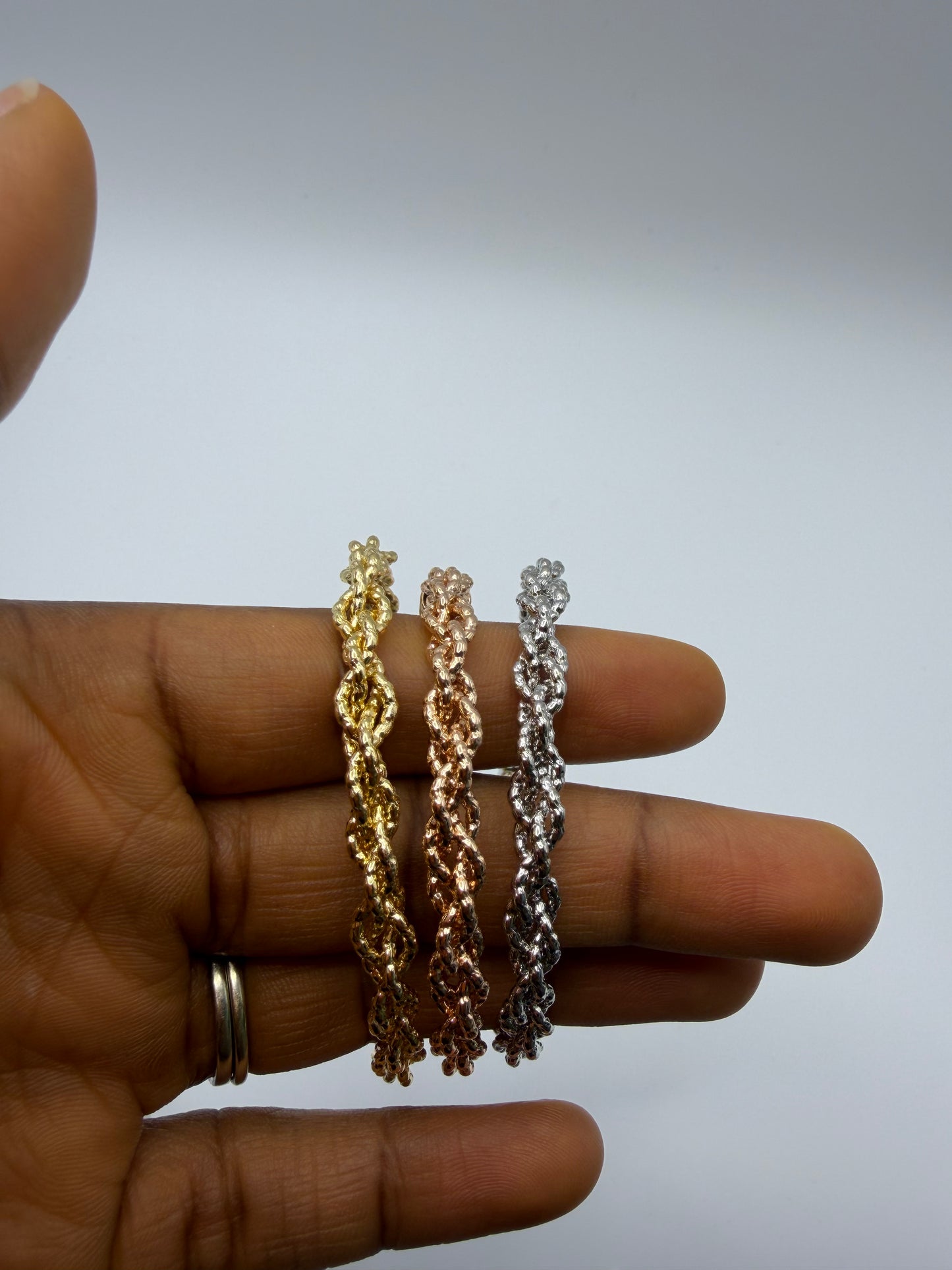 Three Tone Twisted bracelet