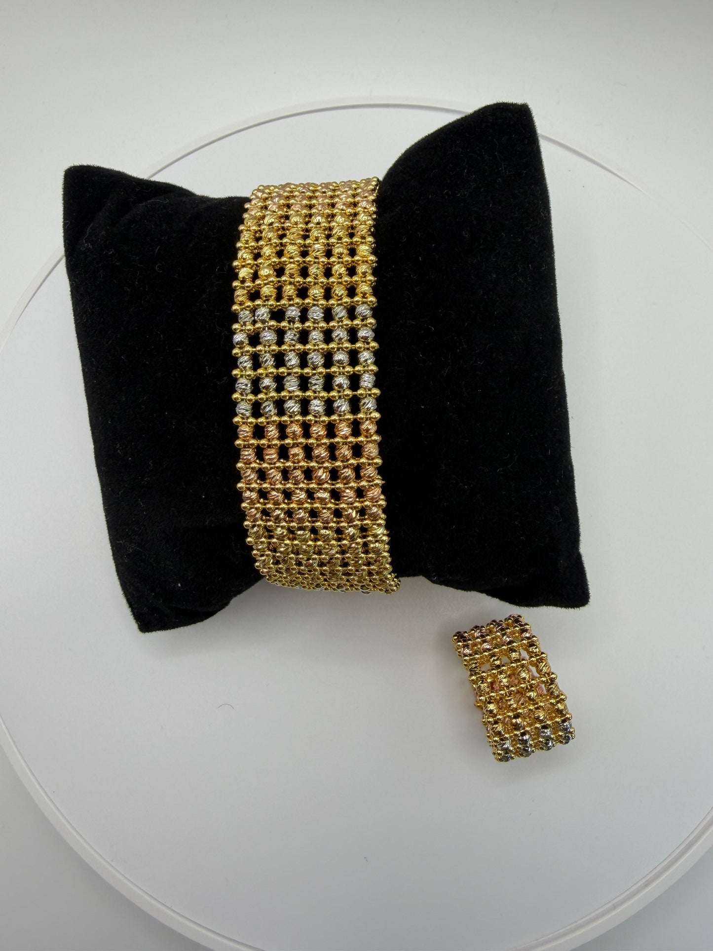 Net Bracelet with Ring