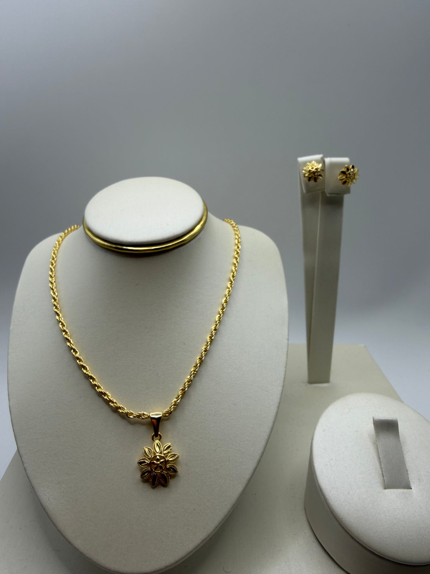 Aurique itallian earring, pendant with chain 1043