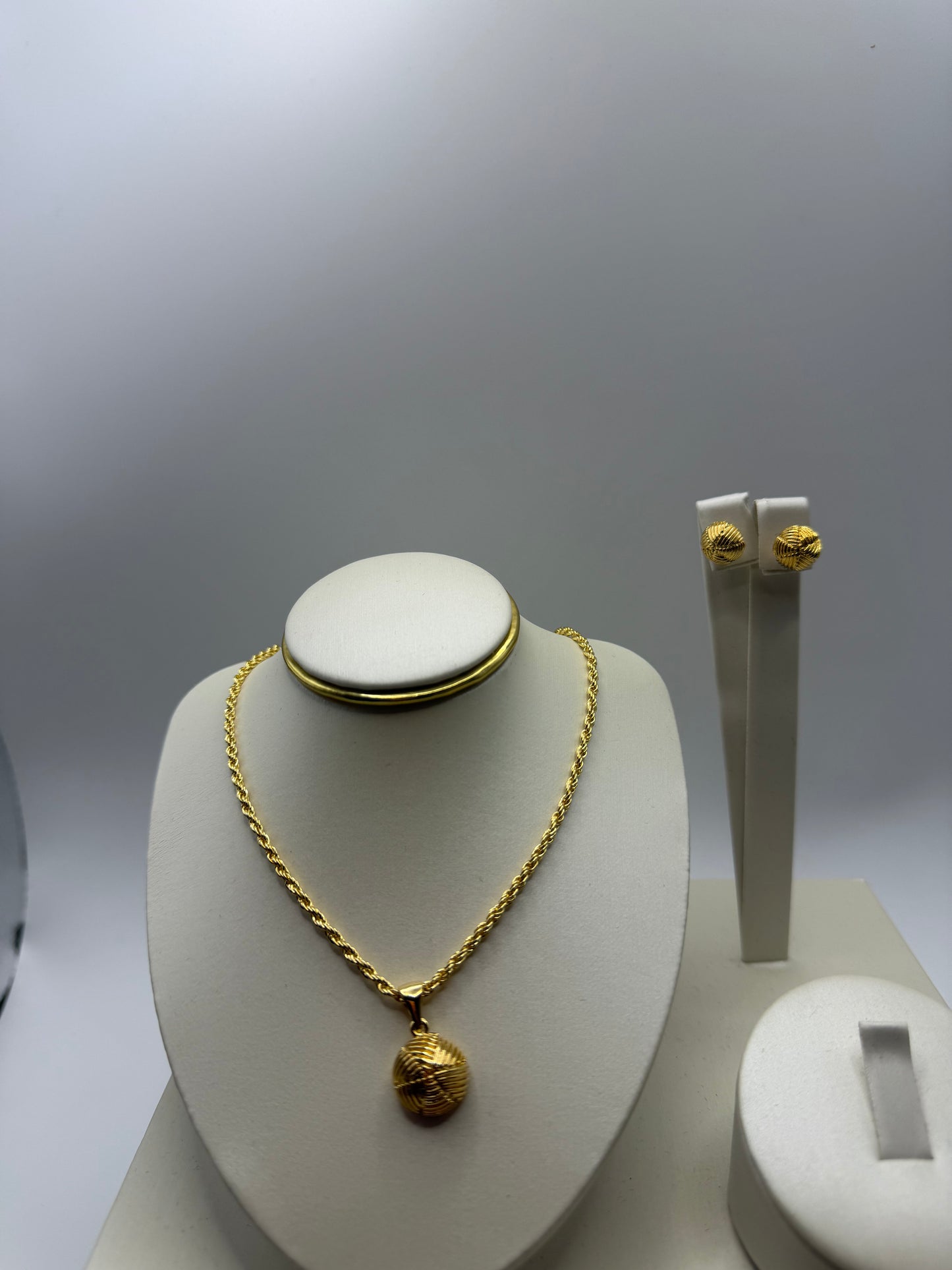 Aurique itallian earring, pendant with chain 1043