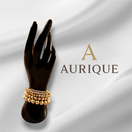 5 Pieces Gold Beaded Bangle