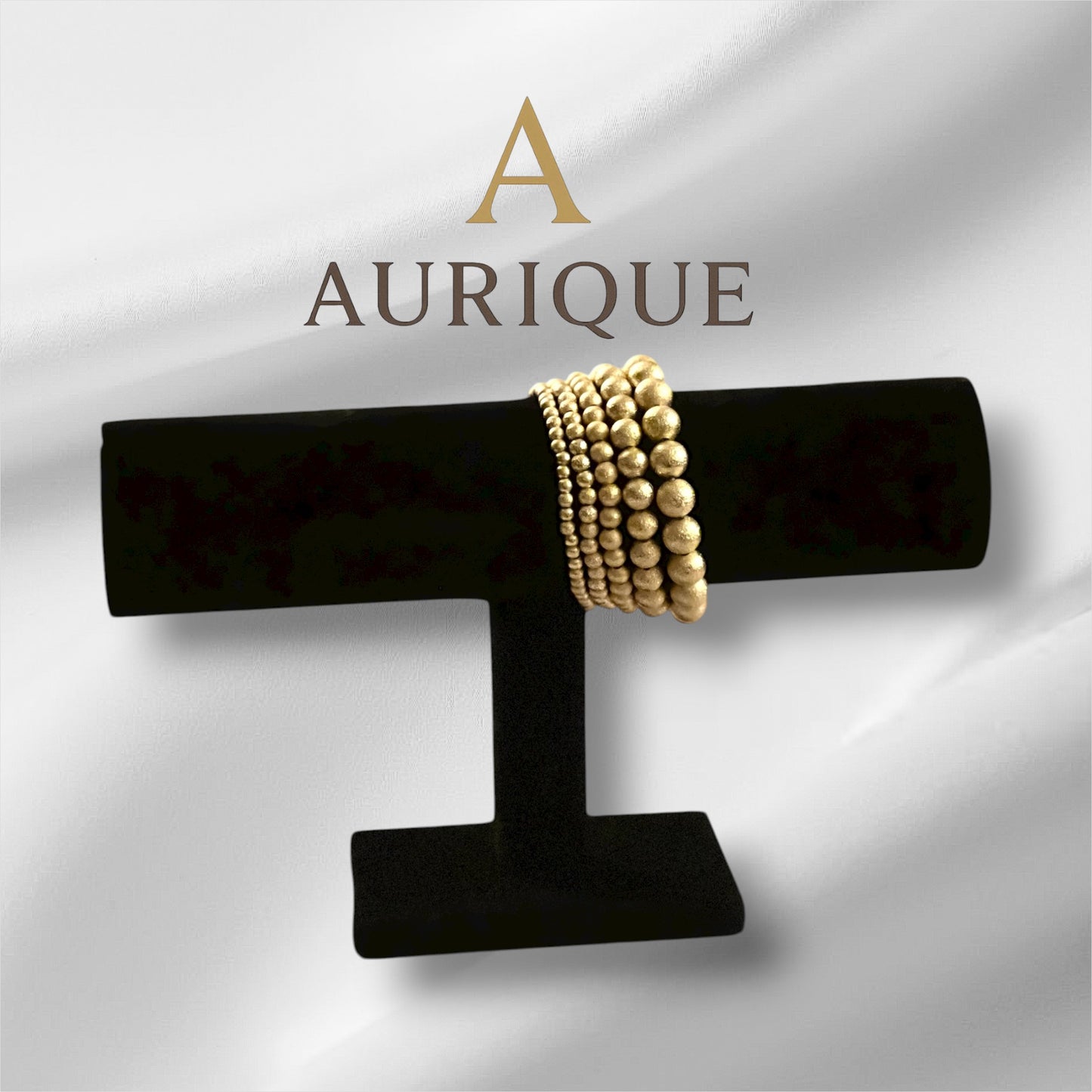 5 Pieces Gold Beaded Bangle