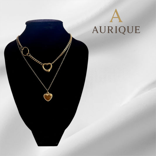 Two Layers Steel Necklace