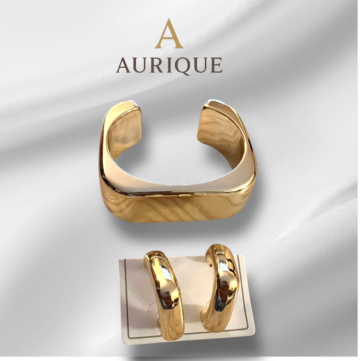 Square Earring and Bangle