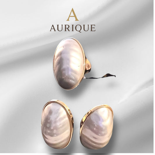 Pearl Earring With Ring