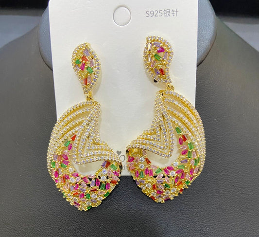 Aurique Zirconia Earrings 1042