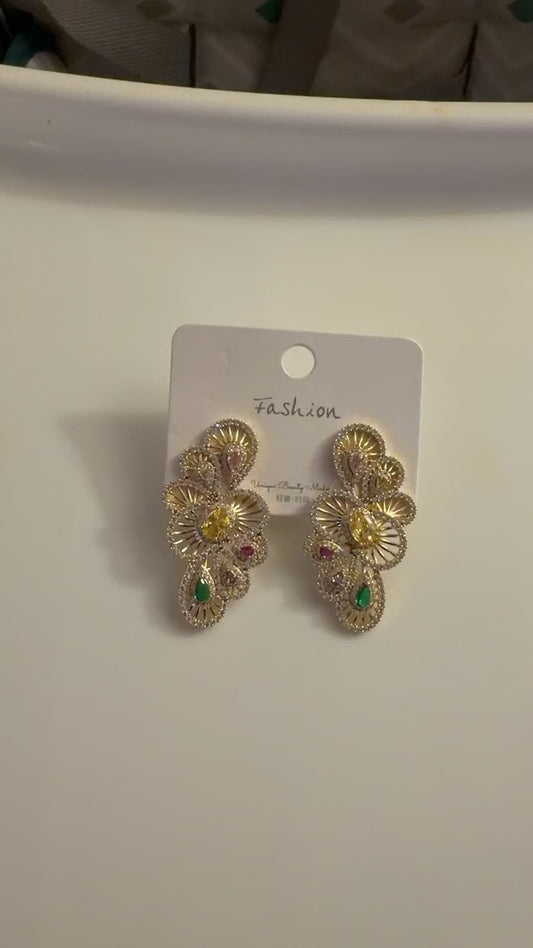 Aurique Zirconia Earrings 1030