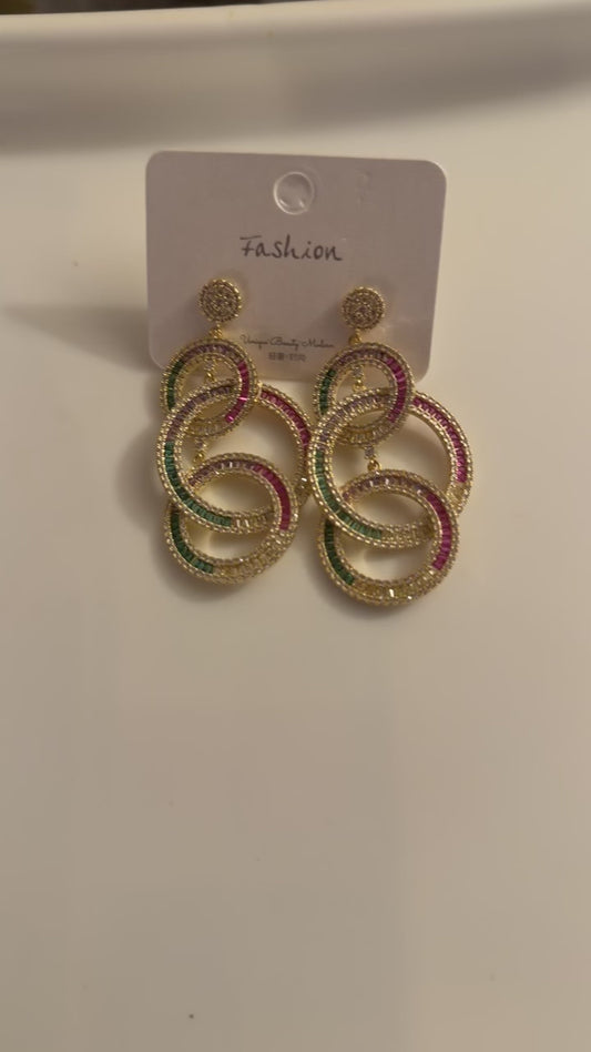 Aurique Zirconia Earrings 1028