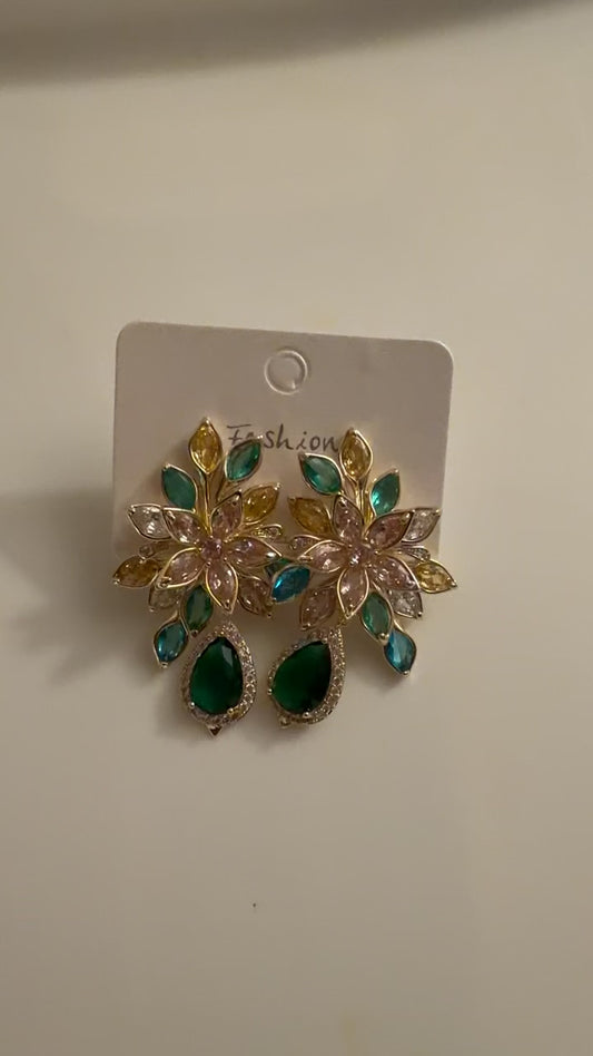 Aurique Zirconia Earrings 1020